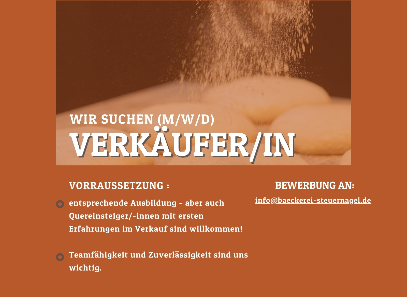 Verkäuferin Bäckerei Steuernagel Leipzig Karriere